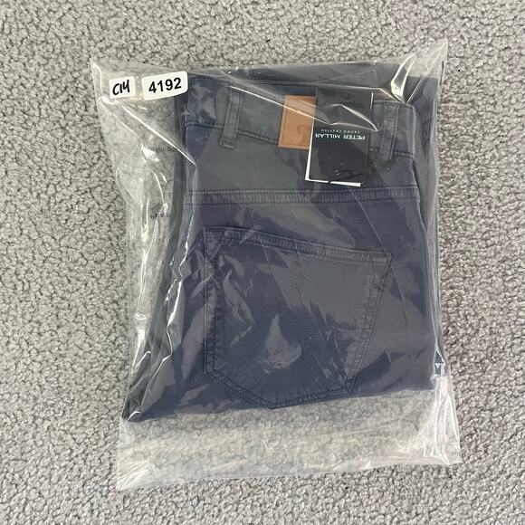 Peter Millar‎ Wayfare Tailored Fit Pants Mens 30x34 Blue Classic Office NWT - Picture 9 of 9